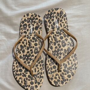 Old Navy Animal Print Sandals - Tan